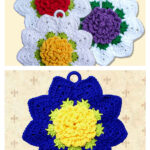 Rose Ripple Potholder Free Crochet Pattern