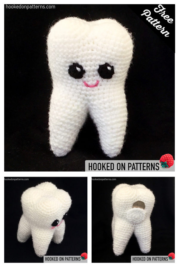 Sweet Tooth Amigurumi Tooth Fairy Buddy Free Crochet Pattern