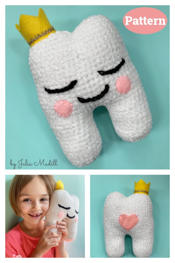 Velvet Tooth Fairy Pillow Crochet Pattern