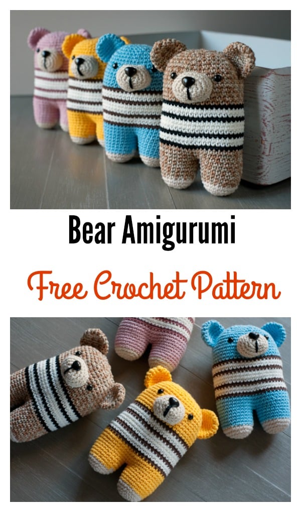 Adorable Bear Amigurumi Free Crochet Pattern
