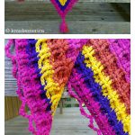 Alaskan Waffle Shawl Free Crochet Pattern