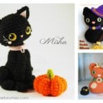 Amigurumi Halloween Black Cat Free Crochet Pattern