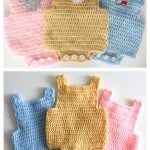 Baby All-in-One Romper Free Crochet Pattern