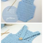 Blue Orchid Baby Romper Free Crochet Pattern
