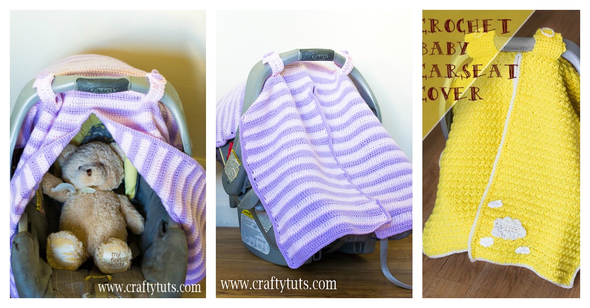 Car Seat Cover Free Crochet Pattern With Kaboo Opening Car Seat Cover Free Crochet Pattern, Crochet Infant Car Seat Cover Pattern Free