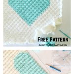 Corner to Corner Heart Blanket Free Crochet Pattern