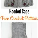 Crochet Hooded Cape Free Pattern for Girl