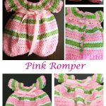 Crochet Pink Lollipop Romper Free Pattern