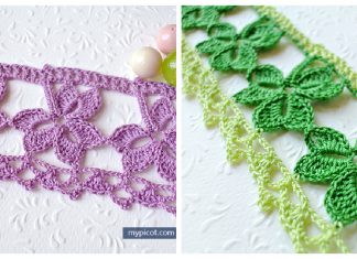 Crochet Trefoil Lace edging with Free Pattern