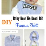 DIY Baby Bow Tie Drool Bib From a Shirt