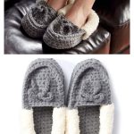 Family Moccasins Slippers Free Crochet Pattern and Video Tutorial