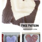 Heart C2C Baby Blanket Free Crochet Pattern