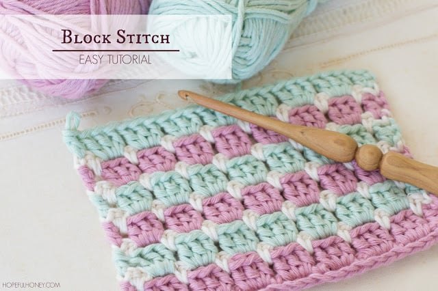 How To Crochet The Block Stitch Easy Tutorial