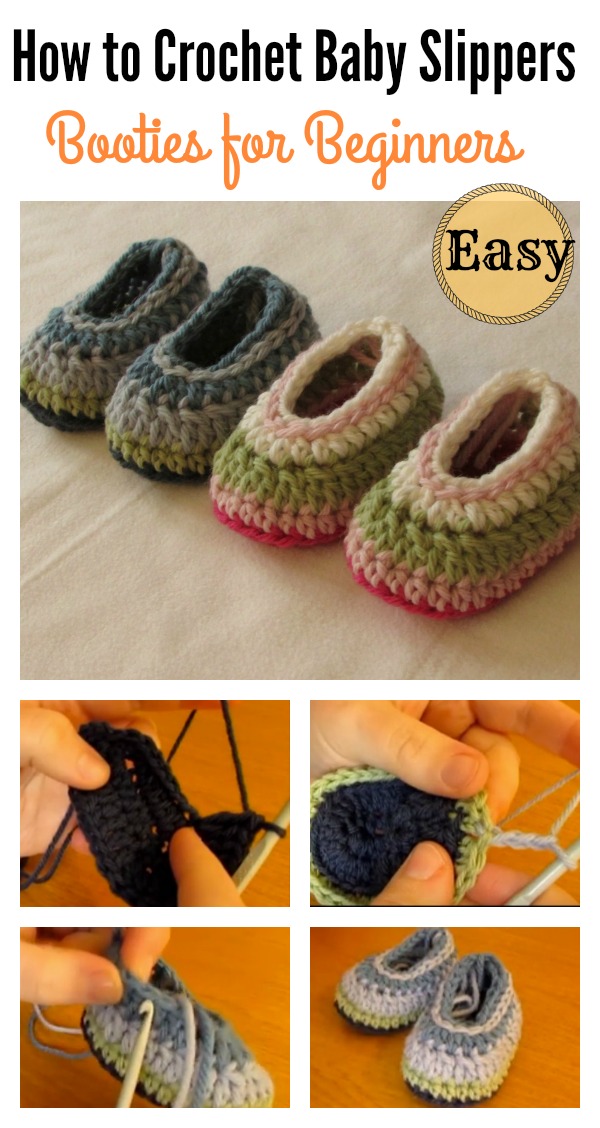 How to Crochet Easy Baby Slippers for Beginners
