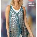 Lunar Mesh Summer Tunic Free Crochet Pattern and Video Tutorial