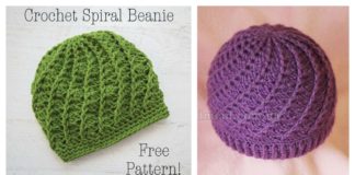 Slouchy Spiral Hat Free Crochet Pattern