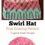 Swirl Hat Free Knitting Pattern