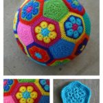 African Flower Soccer Ball Free Crochet Pattern