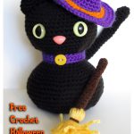 Amigurumi Halloween Black Cat Free Crochet Pattern