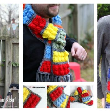 Awesome Lego Brick Scarf Free Crochet Pattern