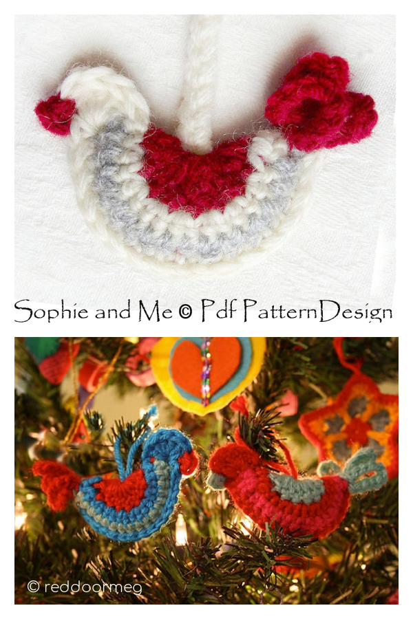 Bird Ornament Free Crochet Pattern