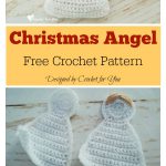 Christmas Angel Ornament Free Crochet Pattern