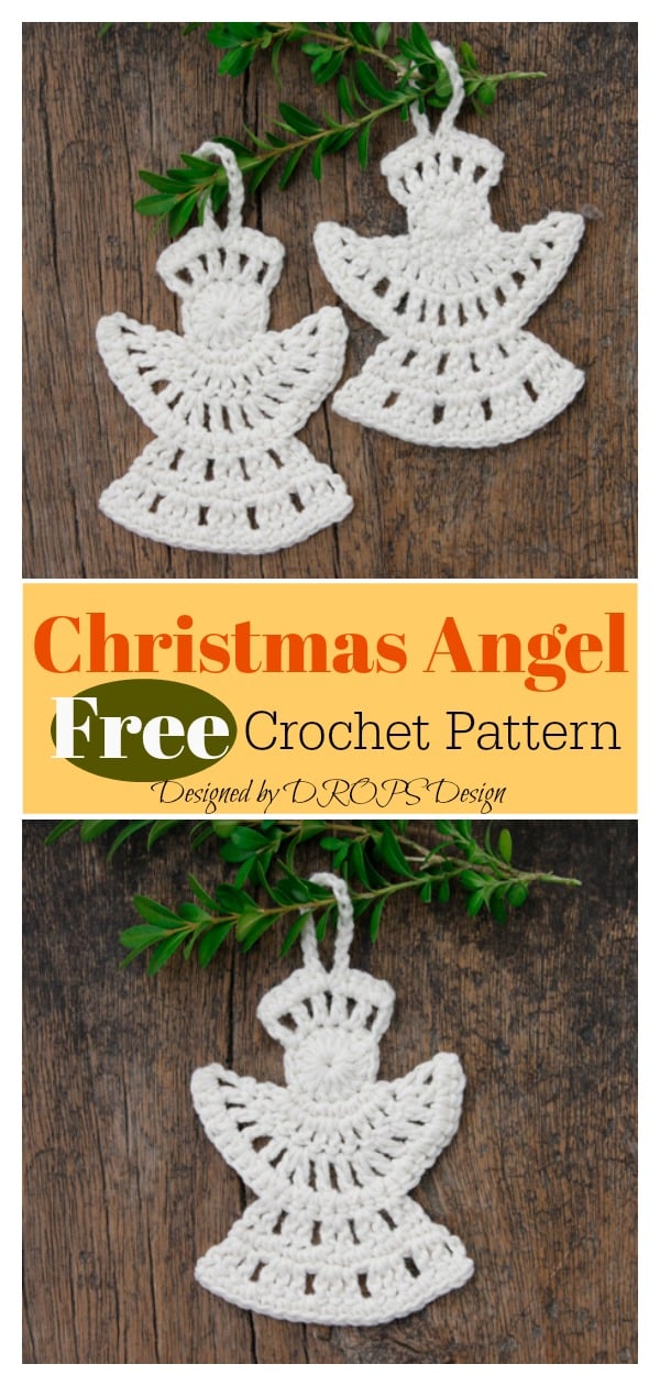 Christmas Angel Ornaments Free Crochet Pattern