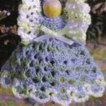 Christmas Clothespin Angel Ornament Free Crochet Pattern