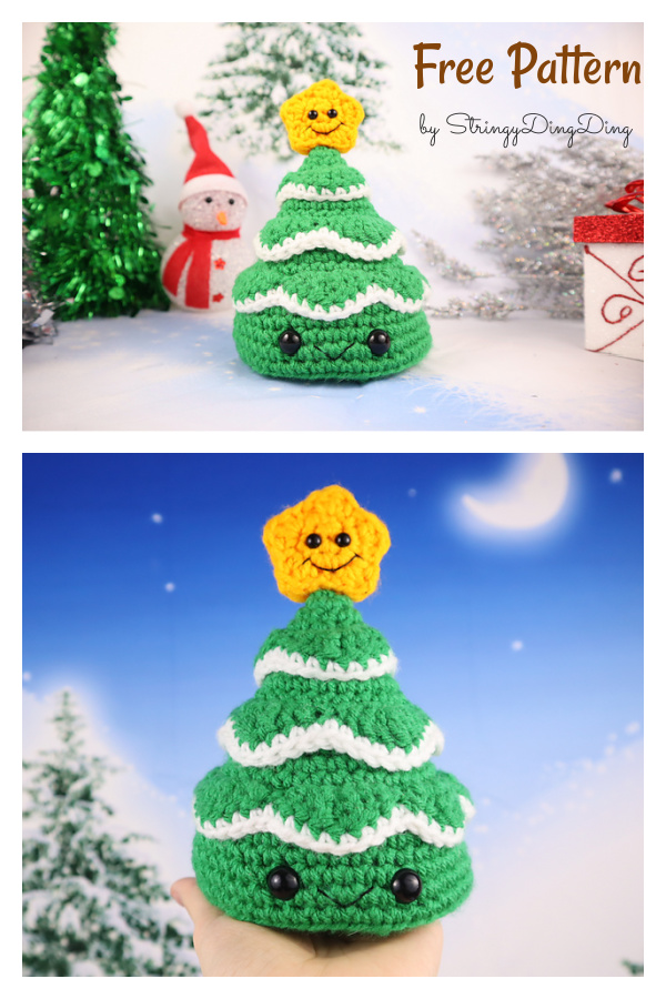 Christmas Tree Amigurumi Free Crochet Pattern 