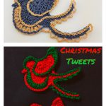 Christmas Tweets Ornament Free Crochet Pattern