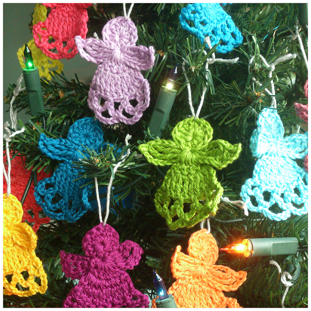 Christmas Angel Ornament Free Crochet Pattern 