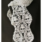 Creepy Skull Scarf Crochet Pattern