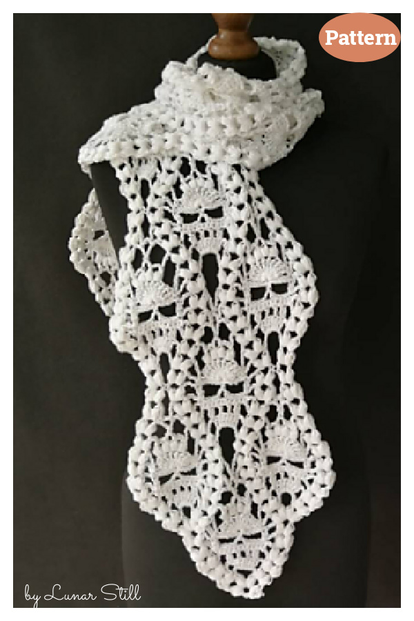 Creepy Skull Scarf Crochet Pattern