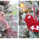 Cute Bird Ornament Free Crochet Pattern