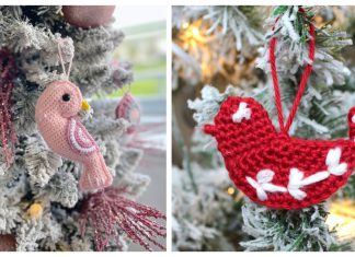 Cute Bird Ornament Free Crochet Pattern