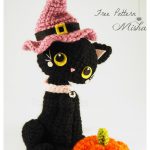 Halloween Black Kitten Misha Free Crochet Pattern