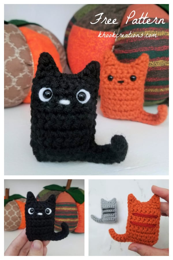 Halloween Kitty Bean Free Crochet Pattern