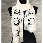 Halloween Skull Scarf Crochet Pattern