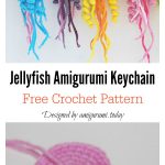 Happy Jellyfish Amigurumi Keychain Free Crochet Pattern