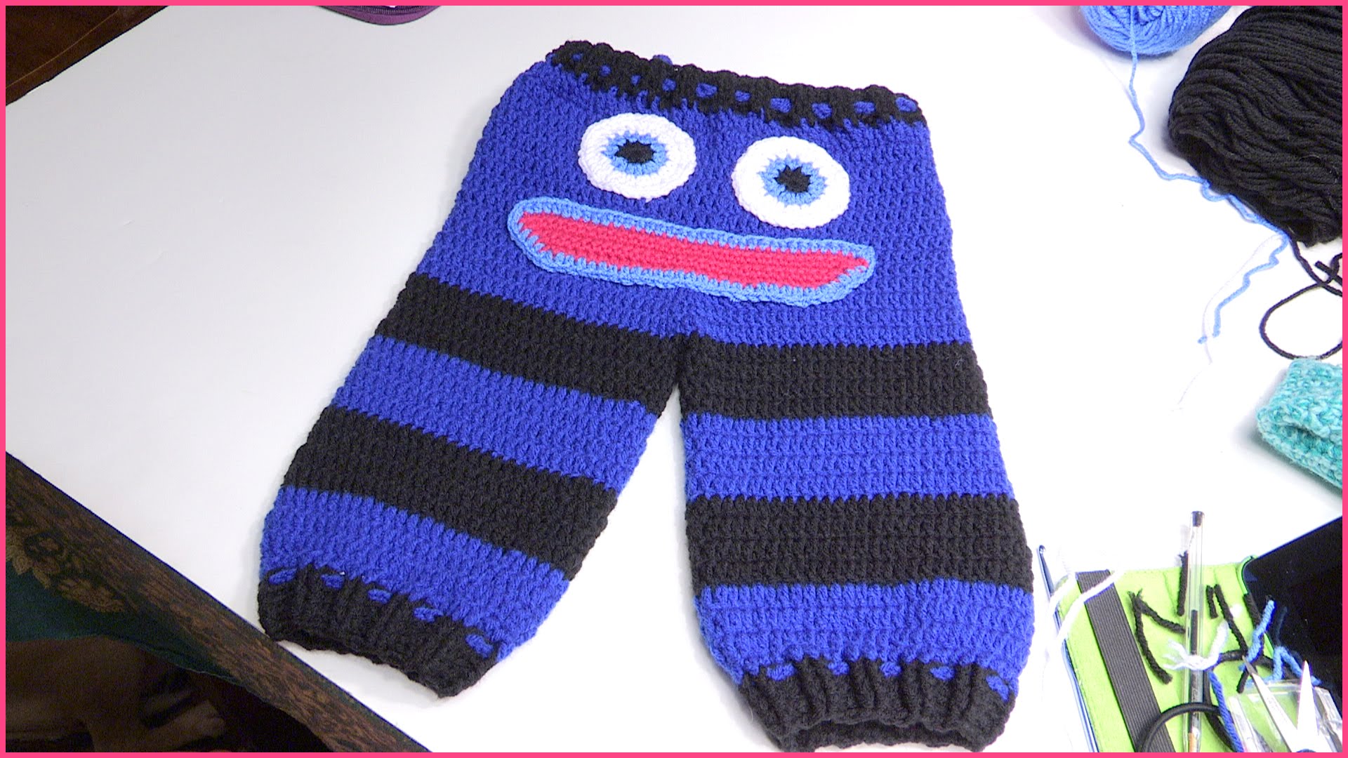 How to Crochet Cute Monster Butt Pants