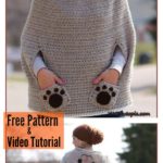 Kitty Cat Poncho Free Crochet Pattern and Video Tutorial