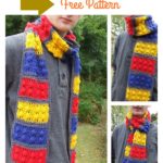 Awesome Lego Brick Scarf Free Crochet Pattern