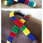 Lego block scarf Free Crochet Pattern