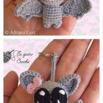 Little Bat Keychain Free Crochet Pattern