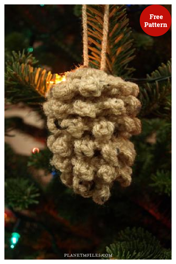 Pine Cone Free Crochet Pattern