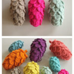 Pine Cones Free Crochet Pattern