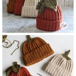 Pumpkin Beanie Hat Crochet Pattern
