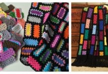Rectangle Granny Square Free Crochet Pattern