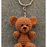 Teddy Keychain Free Crochet Pattern