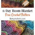 6-Day Boom Blanket Free Crochet Pattern